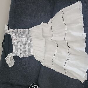 vineyard vines (retail) white linen dress womens sz xs